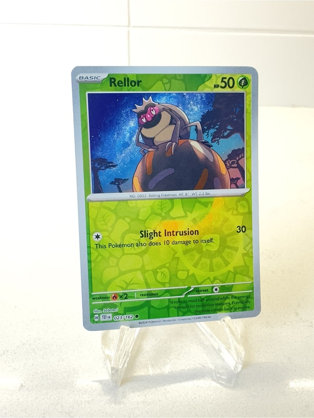 Pokemon TCG Card -  Rellor [Reverse Holo] #23 Pokemon Temporal Forces